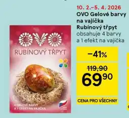 Tesco OVO Gelové barvy na vajíčka Rubínový třpyt nabídka