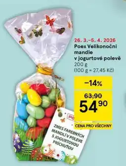 Tesco Poex Velikonoční mandle v jogurtové polevě nabídka