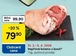 Tesco Vepřové koleno s kostí nabídka