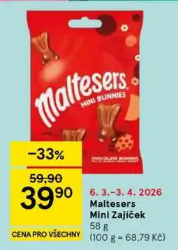 Tesco Maltesers Mini zajíček nabídka