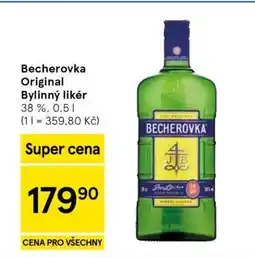 Tesco Becherovka Original bylinný likér nabídka