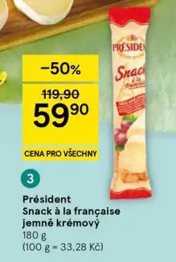 Tesco Président Snack à la française jemně krémový nabídka