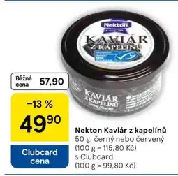 Tesco NEKTON Kaviár z kapelínů nabídka