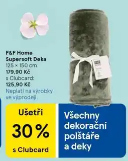 Tesco F&F Home Supersoft Deka nabídka