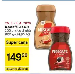 Tesco Nescafé Classic nabídka