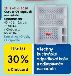 Tesco Curver Odkapávač na nádobí s podnosem nabídka