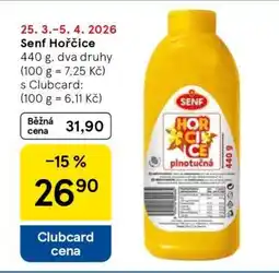 Tesco Senf Hořčice nabídka