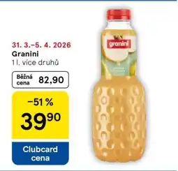 Tesco Granini nabídka