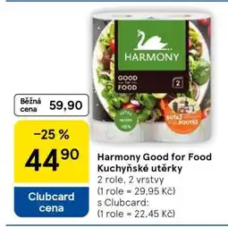 Tesco Harmony Good for Food Kuchyňské utěrky nabídka