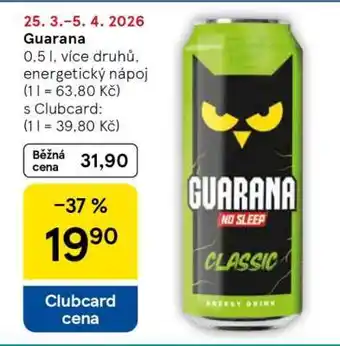 Tesco Guarana nabídka