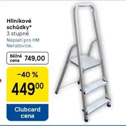 Tesco Hliníkové schůdky nabídka