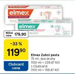 Tesco Elmex zubní pasta nabídka