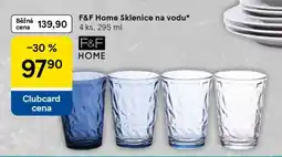 Tesco F&F Home Sklenice na vodu nabídka