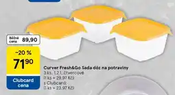 Tesco Curver Fresh&Go Sada dóz na potraviny nabídka