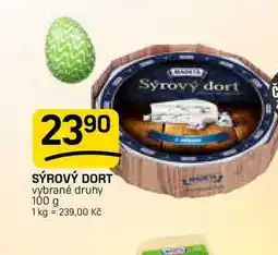 Flop SÝROVÝ DORT vybrané druhy nabídka