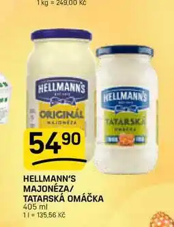 Flop HELLMANN'S MAJONÉZA/ TATARSKÁ OMÁČKA nabídka