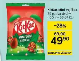 Tesco KitKat Mini vajíčka, 89 g, dva druhy nabídka