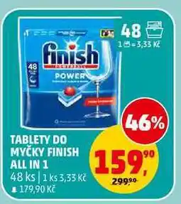Penny Market TABLETY DO MYČKY FINISH ALL IN 1, 48 ks nabídka