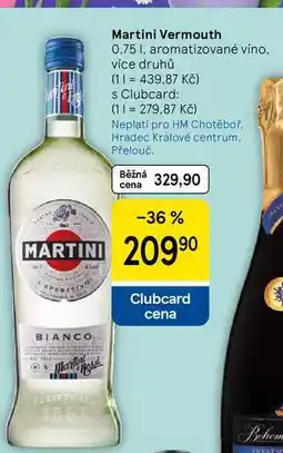 Tesco Martini Vermouth, 0,75 I, aromatizované víno nabídka