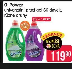 Teta Q-Power univerzální prací gel 66 dávek, různé druhy nabídka