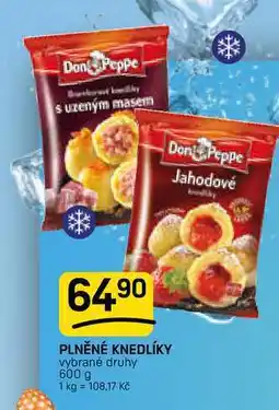 Flop PLNĚNÉ KNEDLÍKY vybrané druhy nabídka