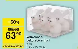 Tesco Velikonoční dekorace zajíčci, 6 ks nabídka