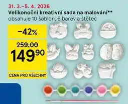 Tesco Velikonoční kreativní sada na malování, obsahuje 10 šablon, 6 barev a štětec nabídka