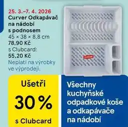 Tesco Curver Odkapávač na nádobí s podnosem, 45 x 38 x 8,8 cm nabídka