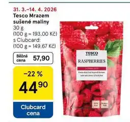 Tesco Tesco Mrazem sušené maliny nabídka