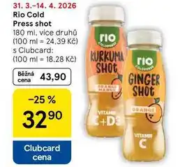 Tesco Rio Cold Press shot, 180 ml, více druhů nabídka