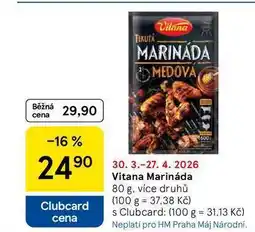Tesco Vitana Marináda, 80 g, více druhů nabídka
