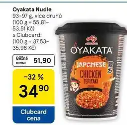 Tesco Oyakata Nudle, 93-97 g, více druhů nabídka