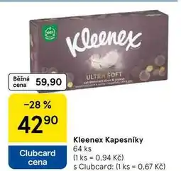 Tesco Kleenex Kapesníky, 64 ks nabídka