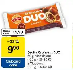 Tesco Sedita Croissant DUO, 50 g, více druhů nabídka