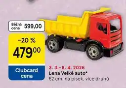 Tesco Lena Velké auto, 62 cm, na písek, více druhů nabídka