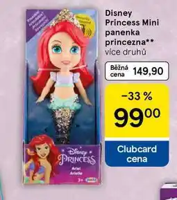 Tesco Disney Princess Mini panenka princezna, více druhů nabídka