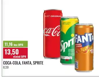 Ratio Coca-cola, fanta, sprite nabídka