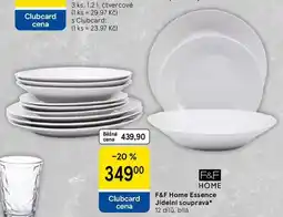Tesco F&F Home Essence Jídelní souprava, 12 dílů, bílá nabídka
