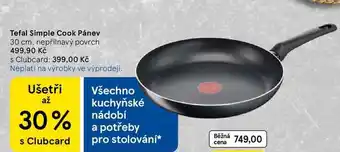 Tesco Tefal Simple Cook Pánev, 30 cm, nepřilnavý povrch nabídka