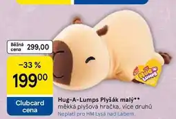 Tesco Hug-A-Lumps Plyšák malý, měkká plyšová hračka, více druhů nabídka