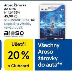 Tesco Aroso Žárovka do auta, H1 12V 55W nabídka