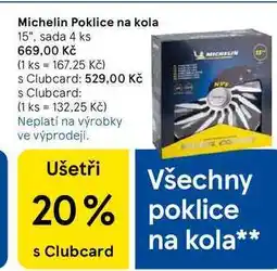 Tesco Michelin Poklice na kola, 15, sada 4 ks nabídka