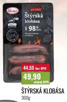 Ratio Štýrská klobása nabídka