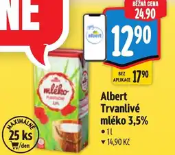 Albert Albert Trvanlivé mléko 3,5% nabídka