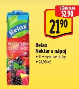 Albert Relax Nektar a nápoj nabídka