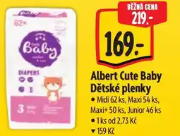 Albert Albert Cute Baby Dětské plenky nabídka