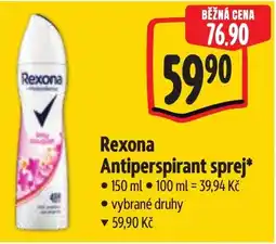 Albert Rexona Antiperspirant sprej nabídka