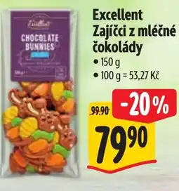Albert Excellent Zajíčci z mléčné čokolády nabídka