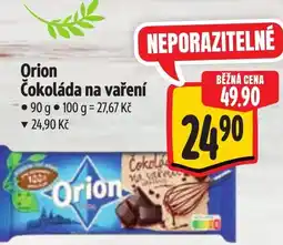 Albert Orion Čokoláda na vaření nabídka
