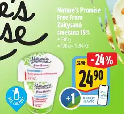 Albert Nature's Promise Free From Zakysaná smetana 15% nabídka